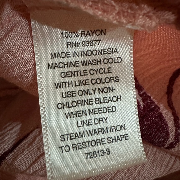 A.N.A a new approach pink floral blouse size2X - Picture 4 of 8